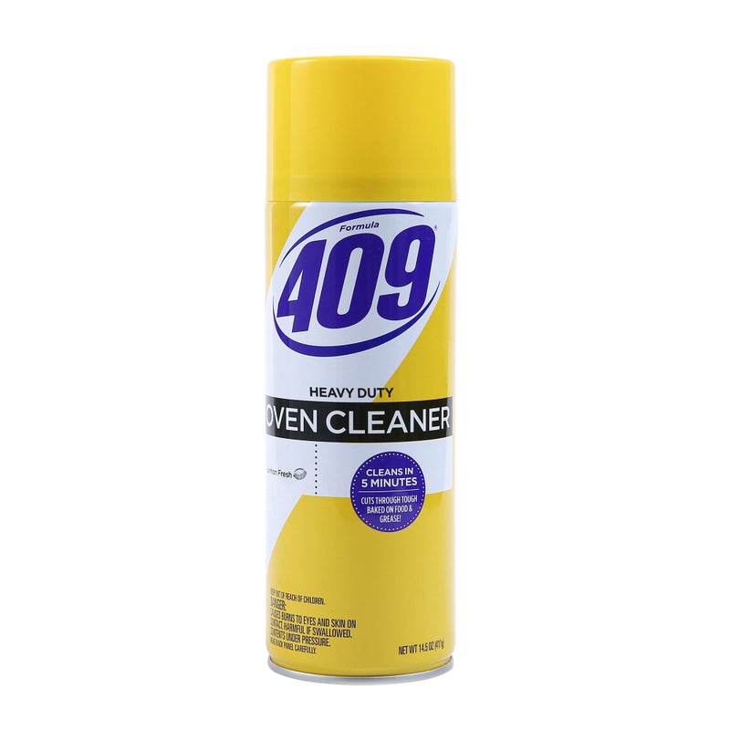 409 Formula 409 Heavy Duty Spray-On Oven Cleaner, Lemon Scent - Grill and Stove Top Cleaner Cuts Through Grease & Grime on Contact, A Powerful Clean You Can Trust, 14.5 Oz - Image 1